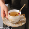 Marble Elegance Tea Set