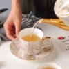 Marble Elegance Tea Set