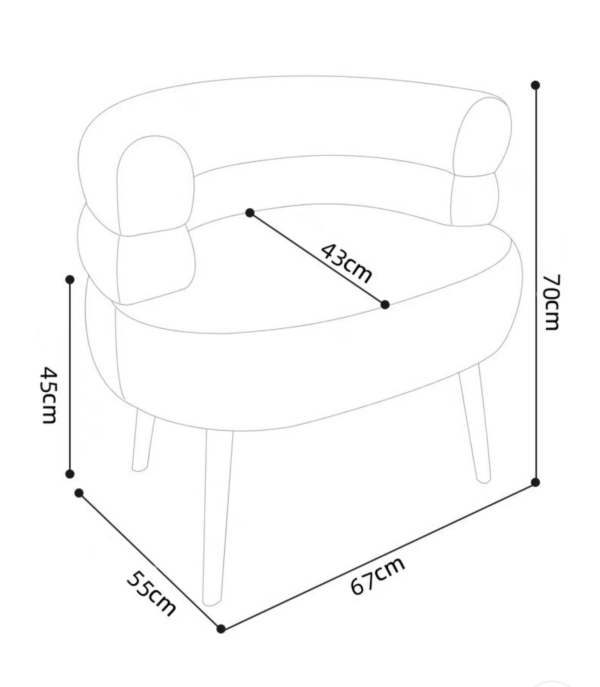 Petite Sherpa Cocoon Chair