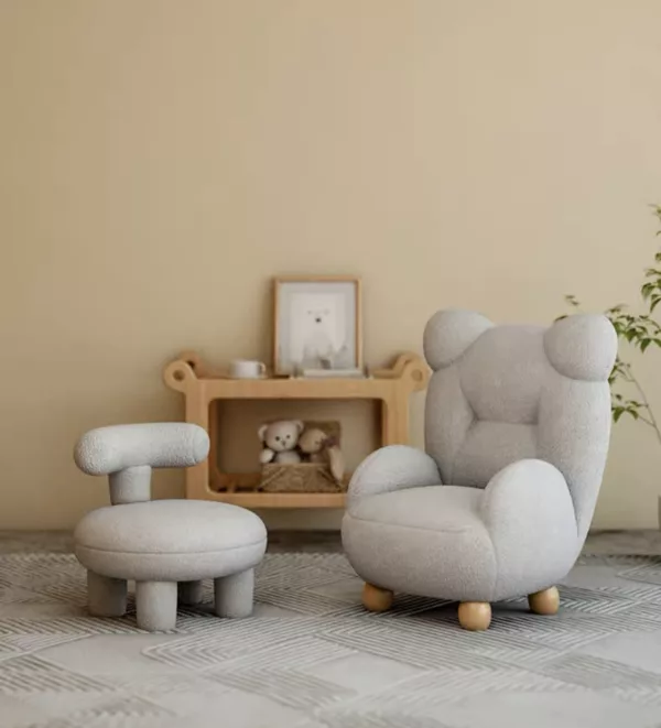 Bear Hug Armchair and Ottoman Set