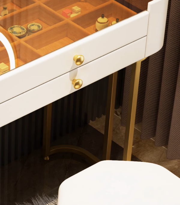 Bianco Luxe Reflection Vanity Set