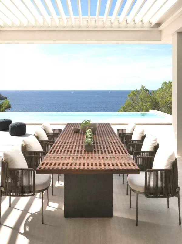 Serenity Stone Outdoor Dining Set