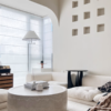 Alabaster Aura Oval Coffee Table