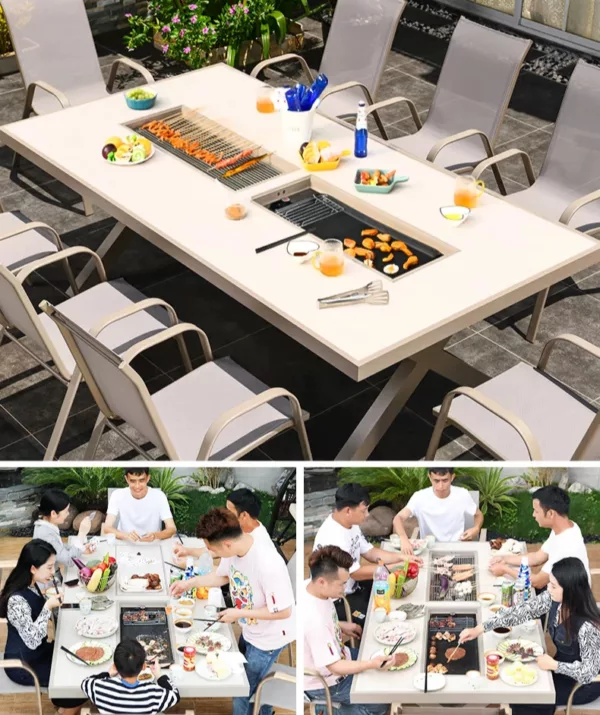 Alfresco Feast Deluxe Barbeques Patio Set