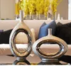 Silver Orbit Vase Collection