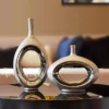 Silver Orbit Vase Collection