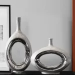 Silver Orbit Vase Collection