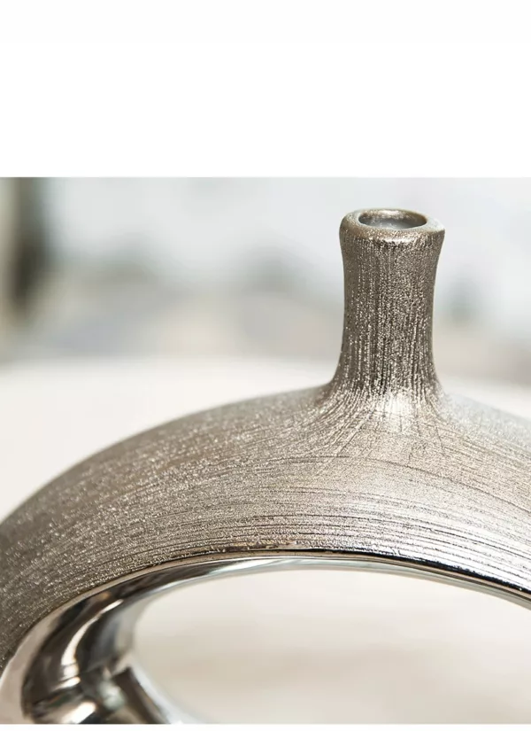 Silver Orbit Vase Collection