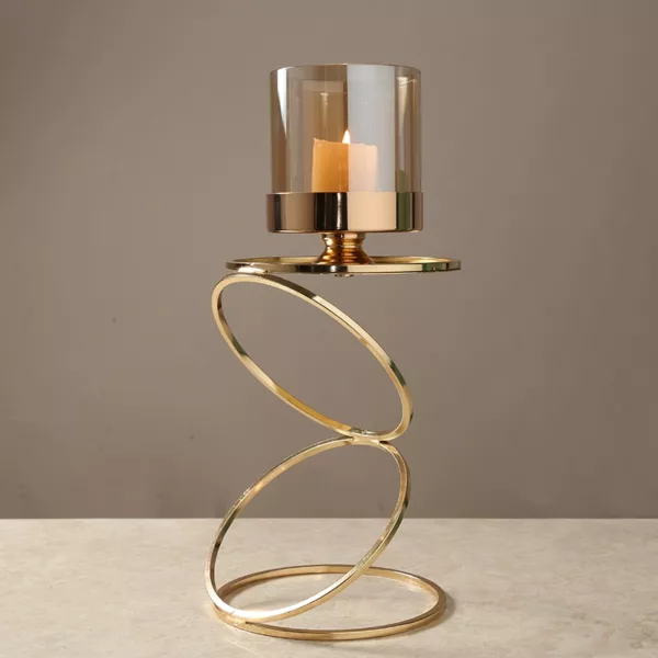 Luxe Spiral Elegance Candlesticks