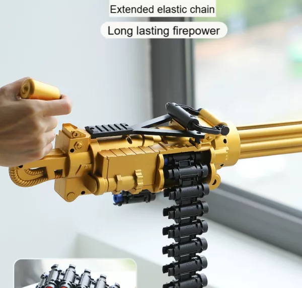 Golden Commando Gatling Blaster