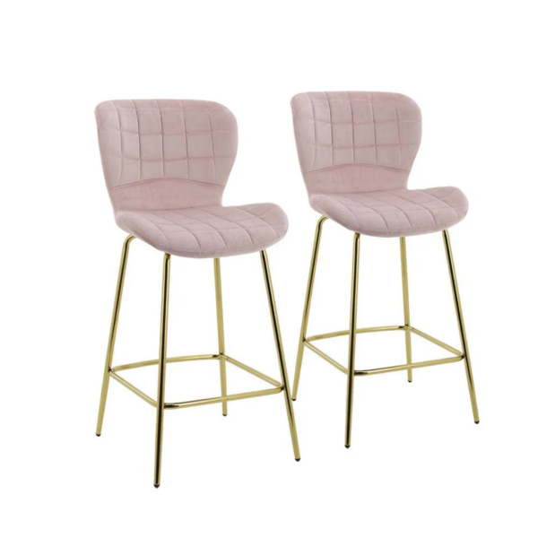 Blush Elegance Bar Chair