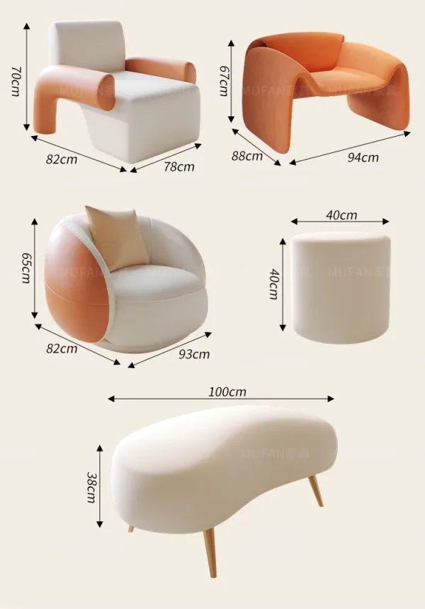 Modern Wave Lounge Set