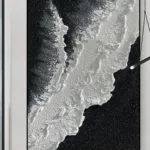 Black And White Rhythmic Decorative Painting