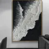 Black And White Rhythmic Decorative Painting