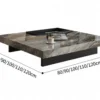 Modern Luxe Square Coffee Table