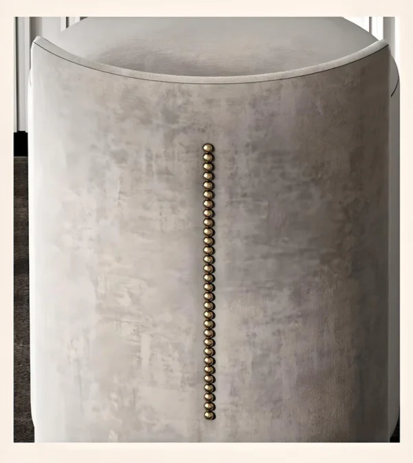 Luxuria Stone & Leather Vanity Ensemble - Elegant Dressing Table Set