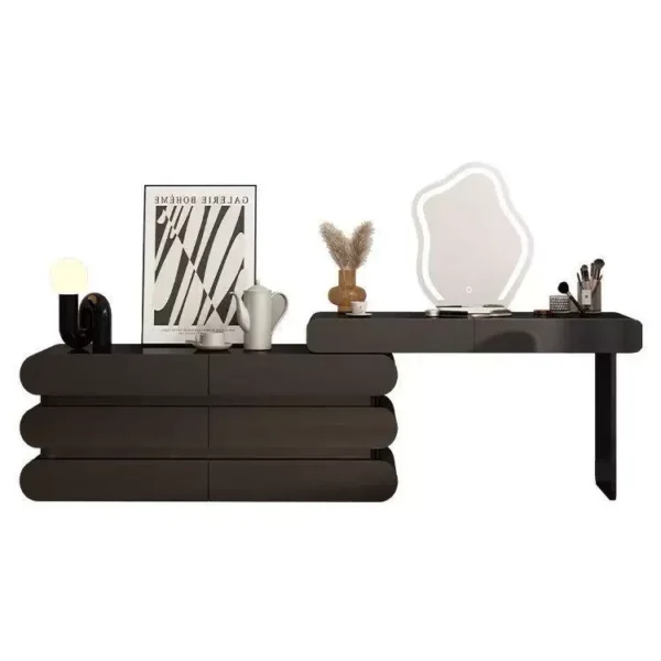 GlowCloud Solid Wood Dressing Table